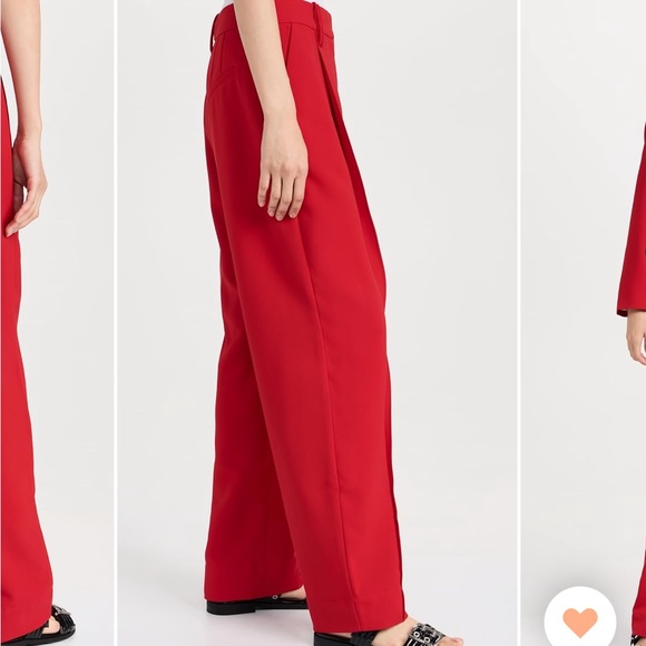 Ganni Light Twill Relaxed Suiting Pants - Picture 5 of 17